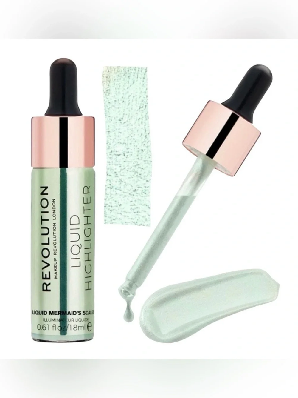 🌻 Revolution Iridescent Teal Liquid Highlighter or Eye Shadow HTF Full Size NEW